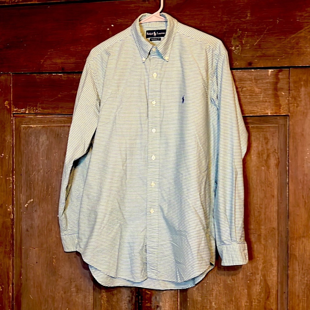 RALPH LAUREN classic fit 15 1/2” neck button down
